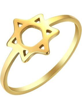 Star Cool Family Ring Lovely Gold Ring Sterling Gold